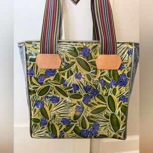 Consuela Louise Classic Tote Bag with Multicolor Straps